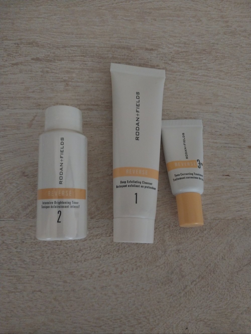 Rodan + Fields Reverse Toner and Treatment - White and Yellow